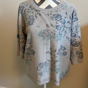 Sonoma  Floral Sweatshirt